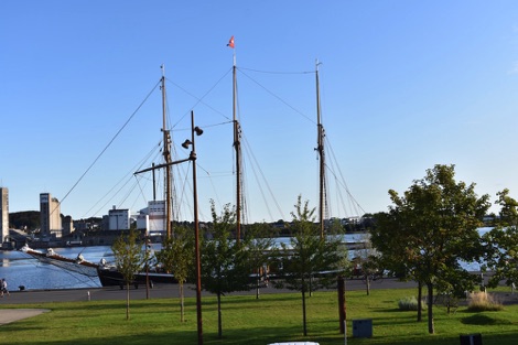 View from room at First Hotel Aalborg